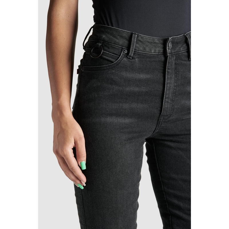 Damen Motorradjeans PANDO MOTO Kusari Cor 01 schwarz Ausverkauf
