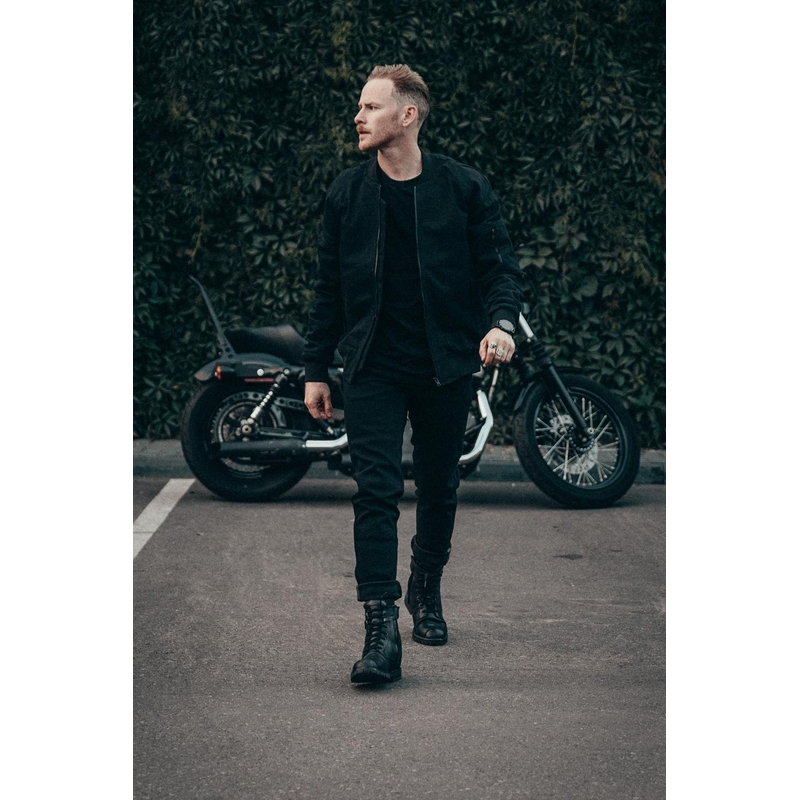 Motorradjeans PANDO MOTO Steel Schwarz 02 schwarz Ausverkauf