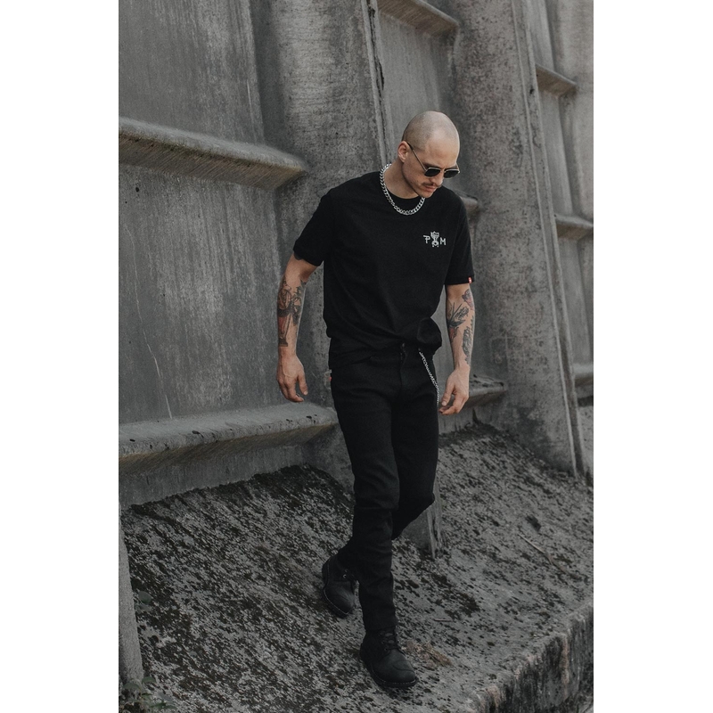 Motorradjeans PANDO MOTO Steel Schwarz 02 schwarz Ausverkauf