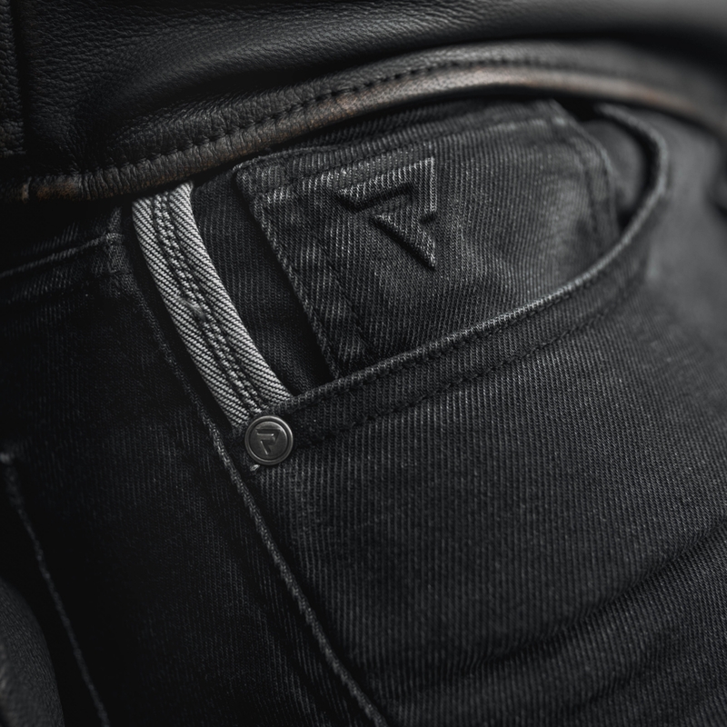 Motorradjeans Rebelhorn Nomad TP gewaschen schwarz Ausverkauf