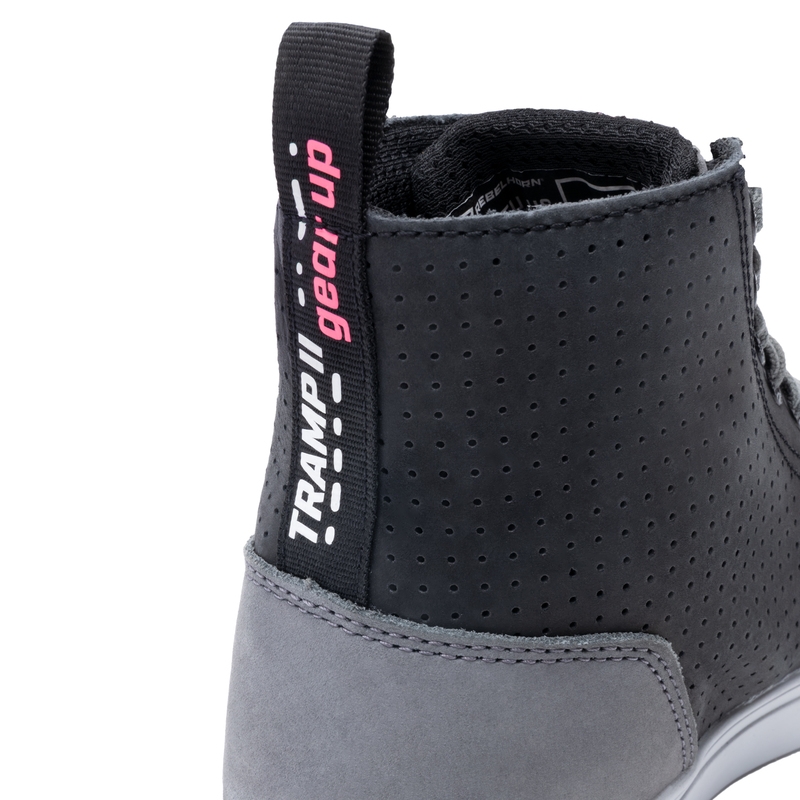 Frauen Rebelhorn Tramp II Schwarz und Grau Motorradstiefel