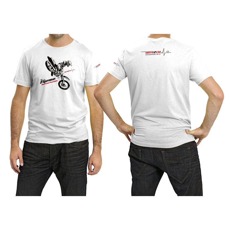 T-Shirt MotoZem wir leben von Motorrädern Kreuz - II. Qualität