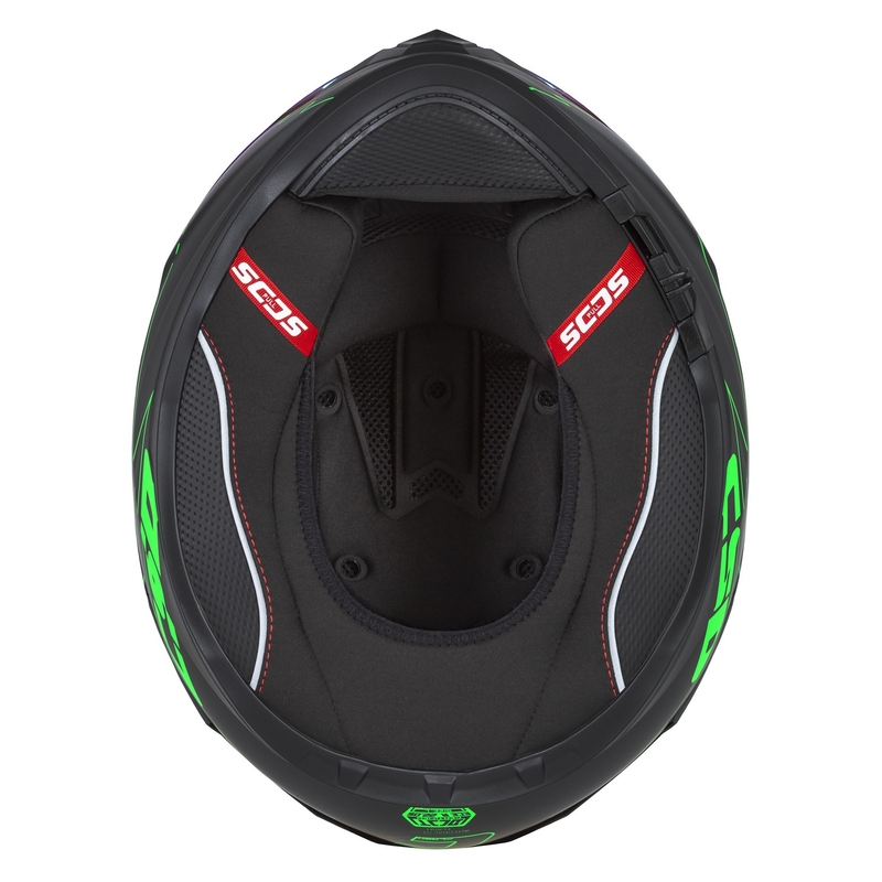 Integral Motorradhelm Cassida Integral GT 2.1 Flash schwarz-fluo grün-grau