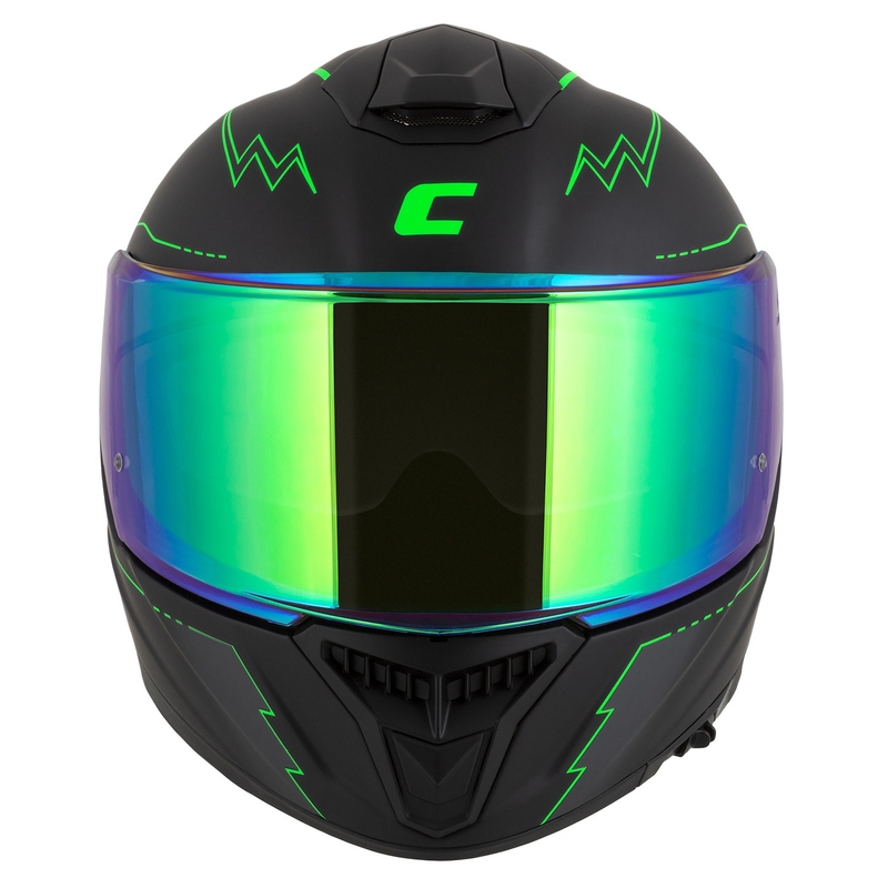 Integral Motorradhelm Cassida Integral GT 2.1 Flash schwarz-fluo grün-grau