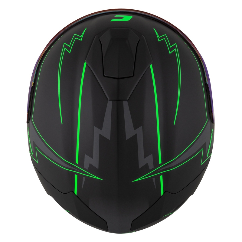 Integral Motorradhelm Cassida Integral GT 2.1 Flash schwarz-fluo grün-grau