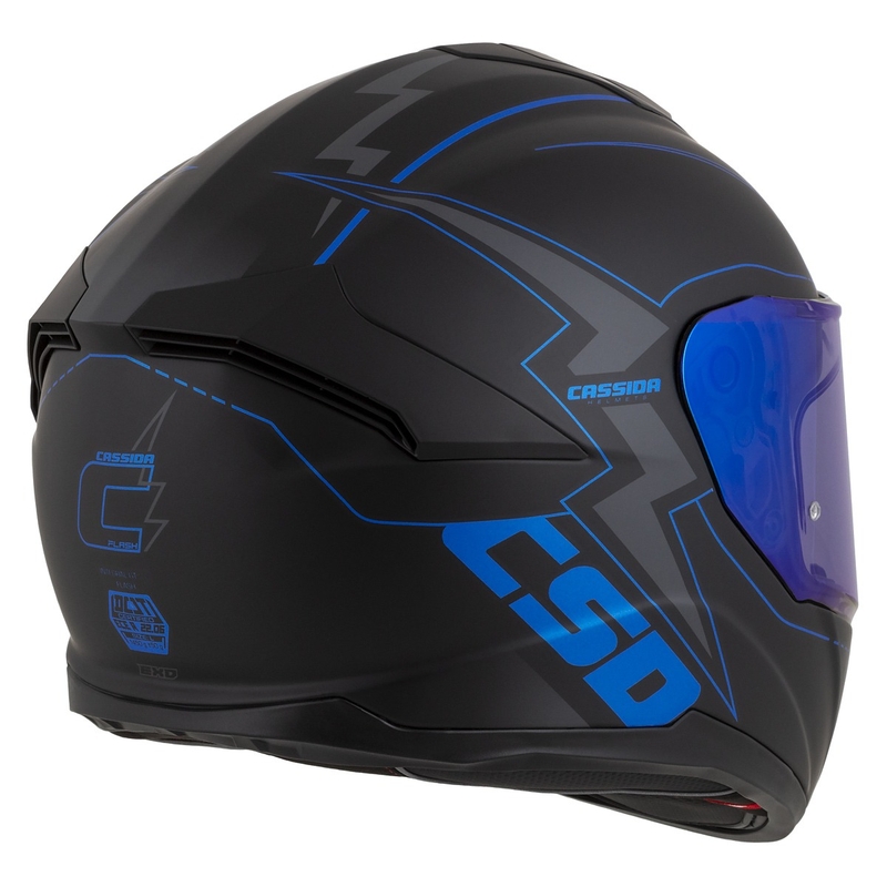 Integral Motorradhelm Cassida Integral GT 2.1 Flash schwarz-blau-grau