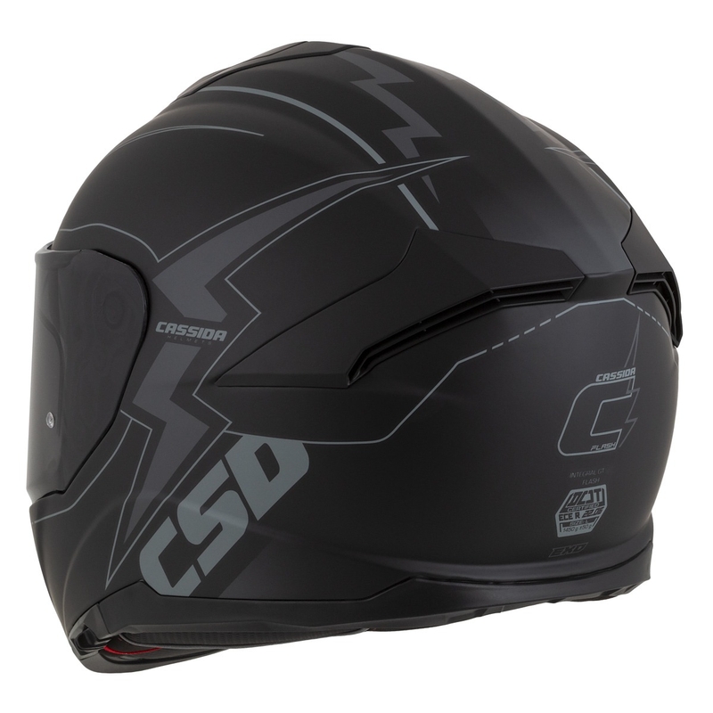 Cassida Integral GT 2.1 Flash Schwarz-Grau Integral-Motorradhelm