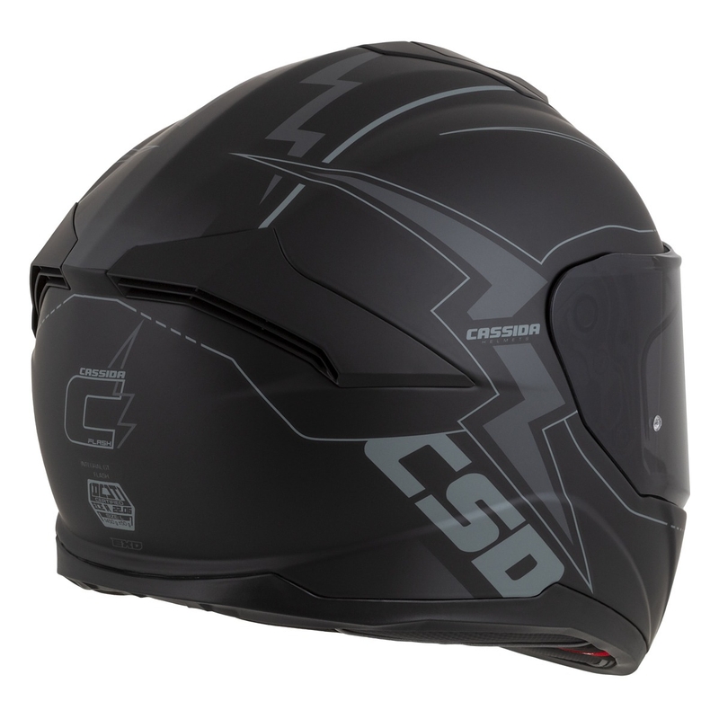 Cassida Integral GT 2.1 Flash Schwarz-Grau Integral-Motorradhelm