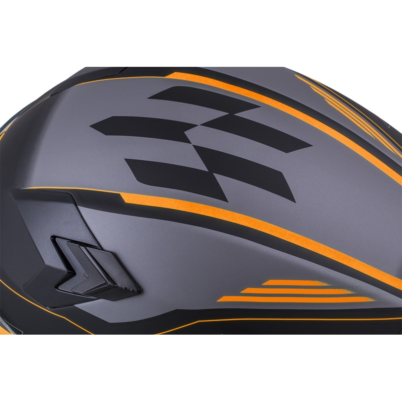 Integralhelm Cassida Integral 3.0 RoxoR schwarz-orange