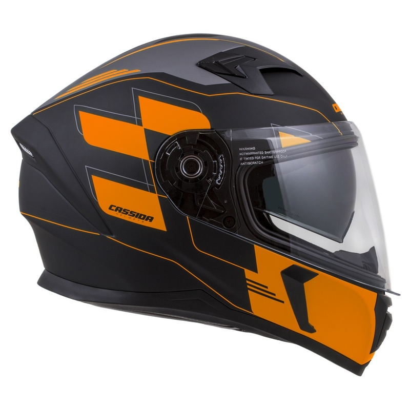 Integralhelm Cassida Integral 3.0 RoxoR schwarz-orange