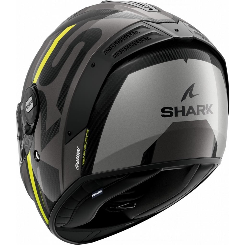 Integral Motorradhelm SHARK SPARTAN RS Carbon Shawn schwarz-grau-fluo gelb