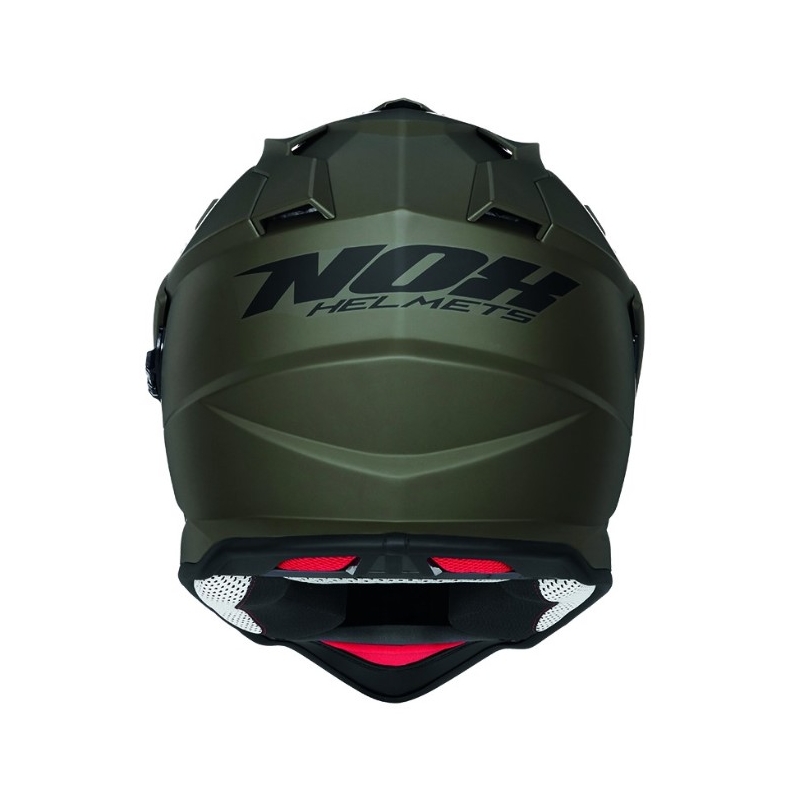 Endurohelm NOX N312 grün matt - II. Verkaufsqualität Ausverkauf