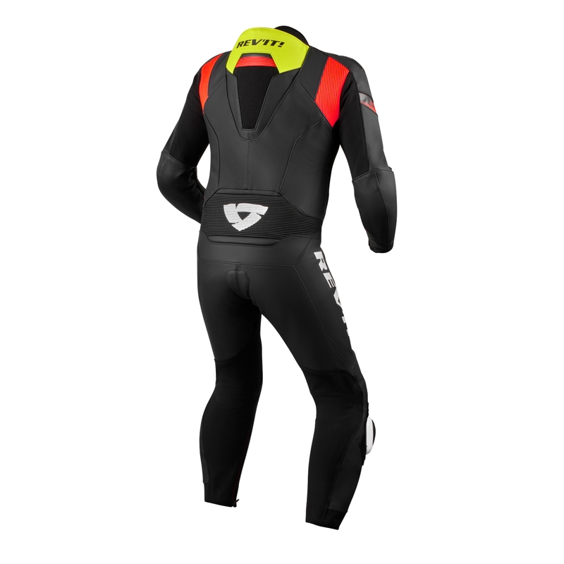 Einteiliger Motorradanzug Revit Argon 2 Schwarz-Fluogelb
