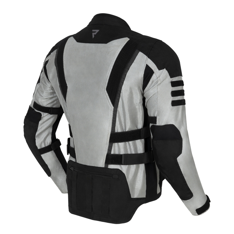 Rebelhorn Scandal II Motorradjacke silber-schwarz