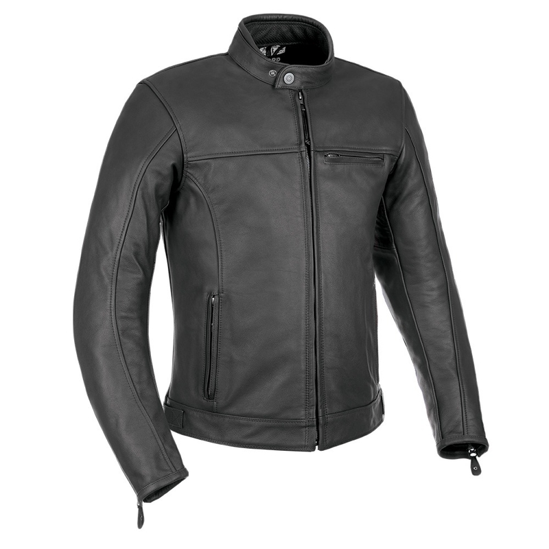 Oxford Walton Schwarze Motorradjacke aus Leder