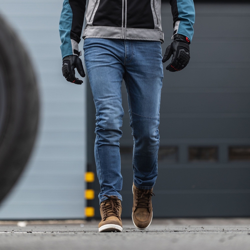 Oxford Dakar D2D Air silber-blau-fluorgelbe Motorradjacke