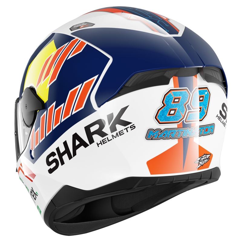 Integral Motorradhelm SHARK D-SKWAL 2 Replica Jorge Martin weiß-rot-blau-gelb
