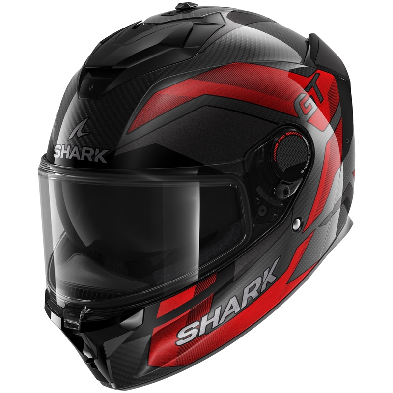Integral Motorradhelm SHARK SPARTAN GT PRO Carbon Ritmo schwarz-rot