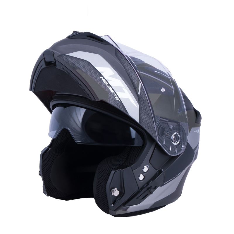 MT Storm ST-ONE Motorradhelm schwarz-grau - II. Qualität