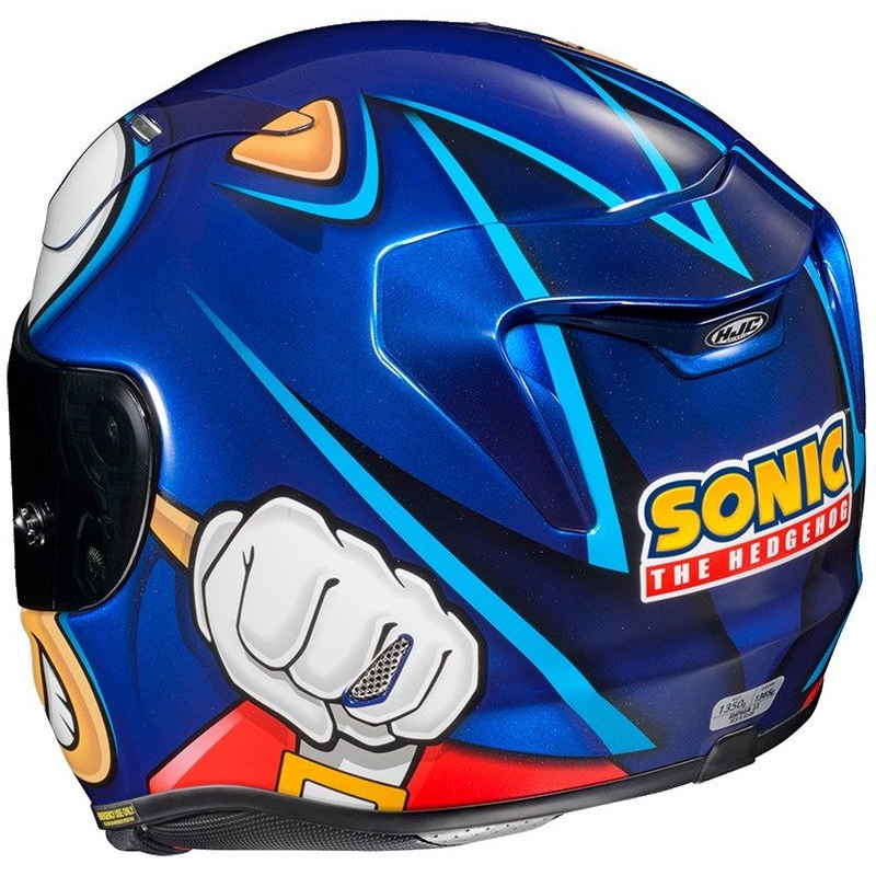 Integrální přilba na motorku HJC RPHA 11 Sonic Sega MC2 bílo-béžovo-modrá