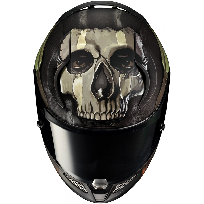 HJC RPHA 11 Ghost Call Of Duty MC34SF Integral-Motorradhelm Schwarz-Braun-Grün Sale Ausverkauf
