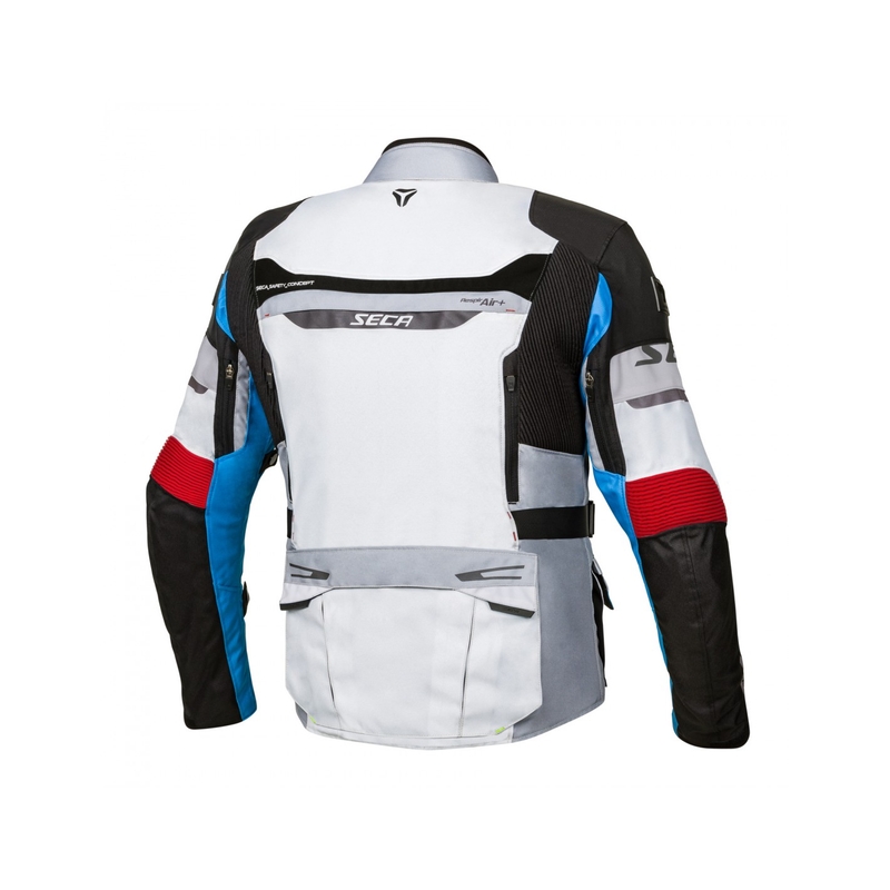 Motorradjacke SECA Arrakis II grau-blau