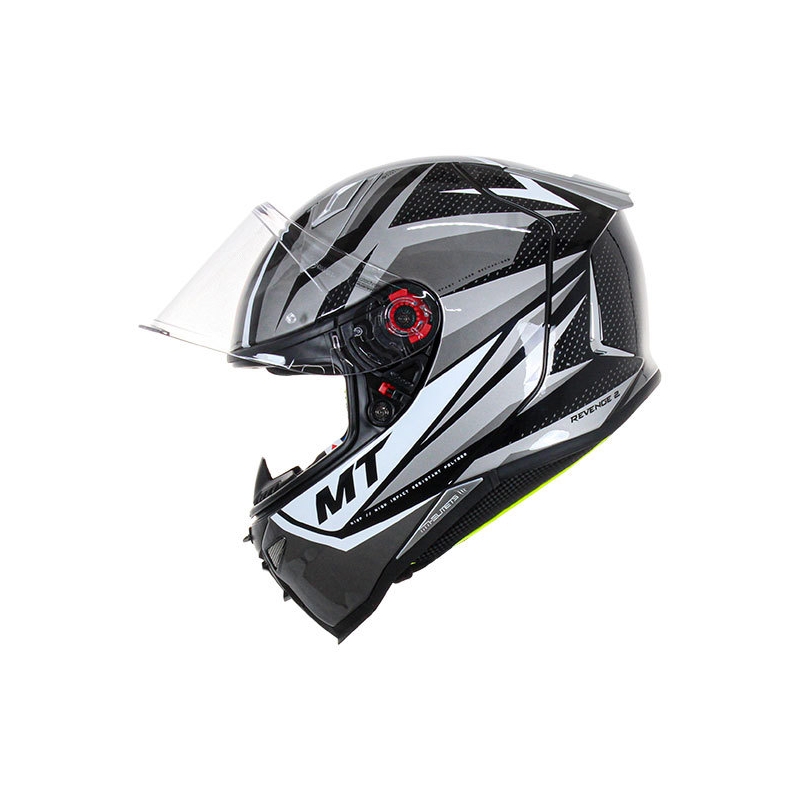 MT FF110 Revenge 2 Integral-Motorradhelm Kley Weiß-Grau-Schwarz Sale Ausverkauf