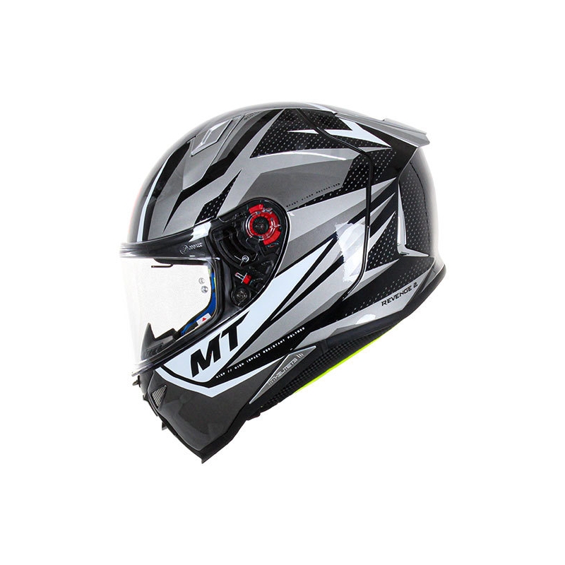 MT FF110 Revenge 2 Integral-Motorradhelm Kley Weiß-Grau-Schwarz Sale Ausverkauf