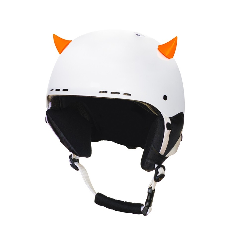 Mini růžky na helmu 58 oranžové