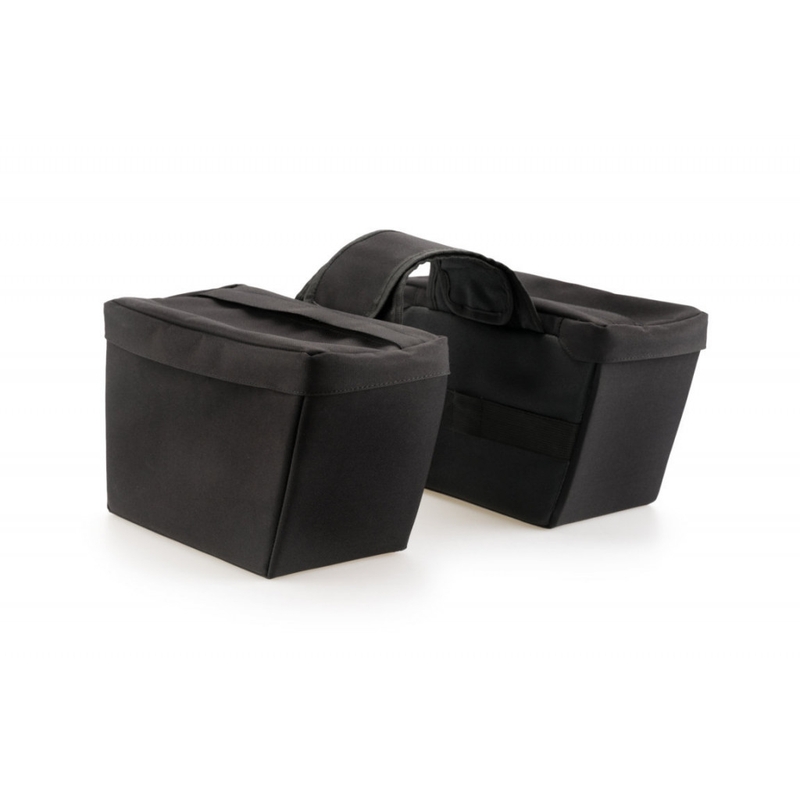 Semi-rigid saddlebag CUSTOMACCES ELTON schwarz Paar