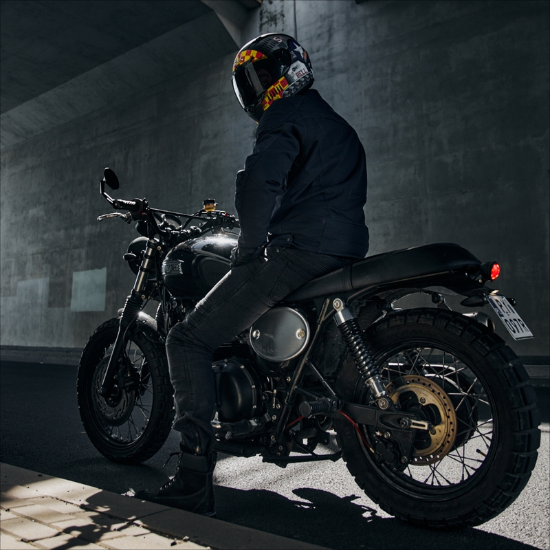 Rebelhorn Hunter dunkelblaue Motorradjacke Ausverkauf