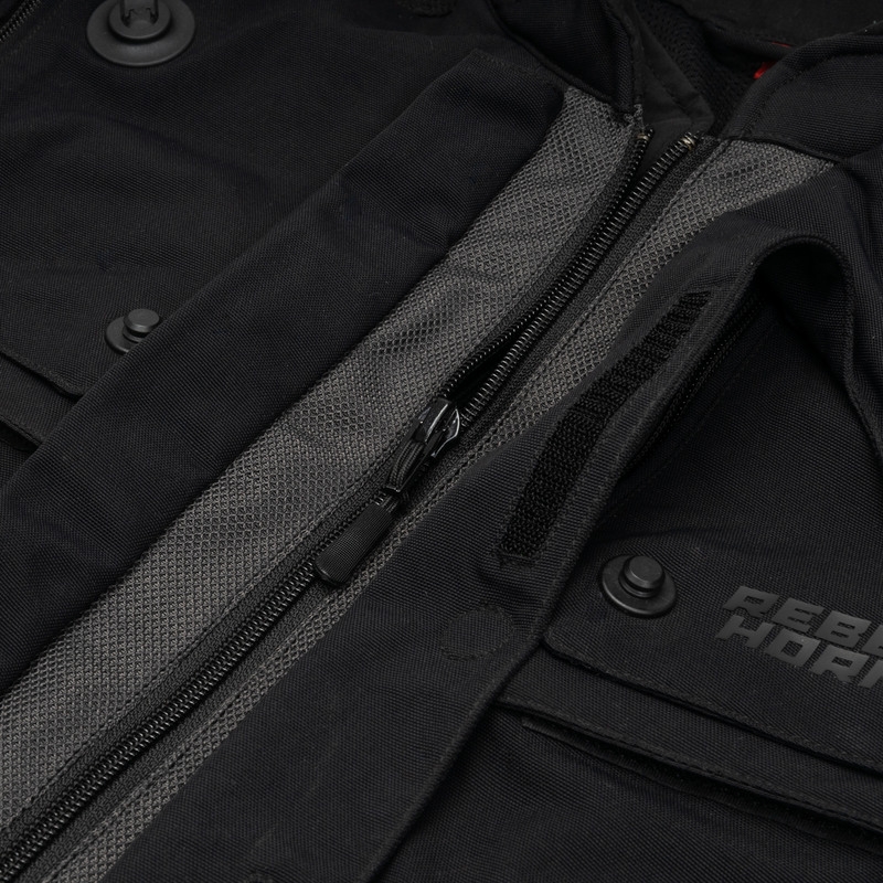 Rebelhorn Range Schwarze Motorradjacke