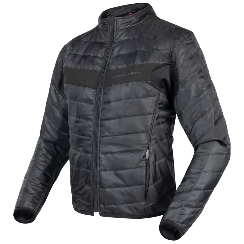 Rebelhorn Range grau-schwarz-rote Motorradjacke