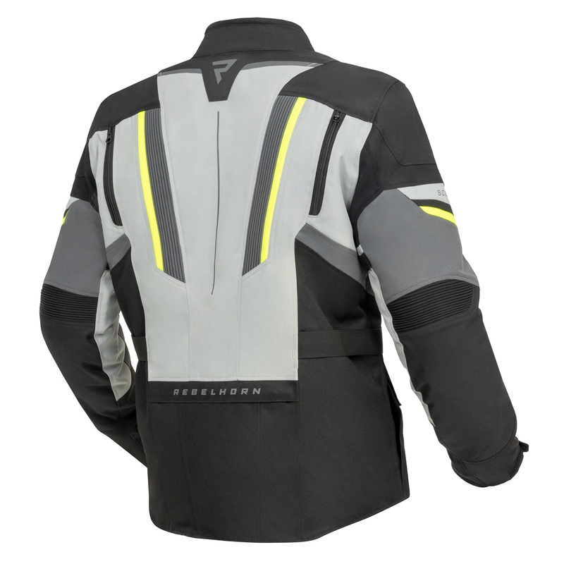 Rebelhorn Scout schwarz-grau-fluo gelb Motorradjacke Ausverkauf