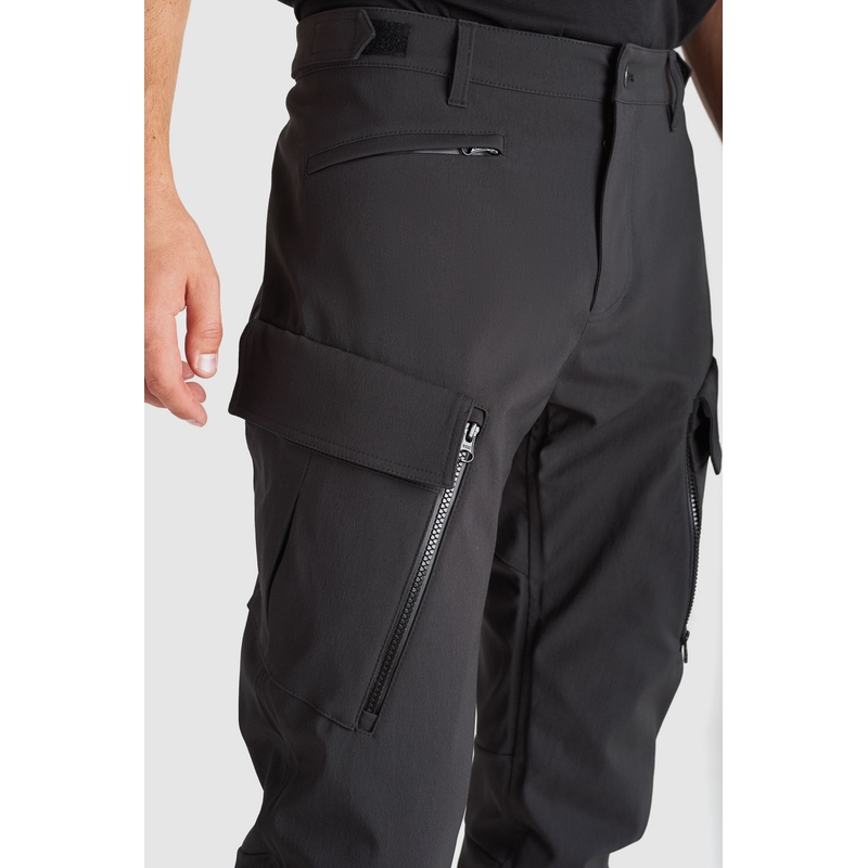 PANDO MOTO Triton WP Slim Schwarze Motorradhosen Ausverkauf