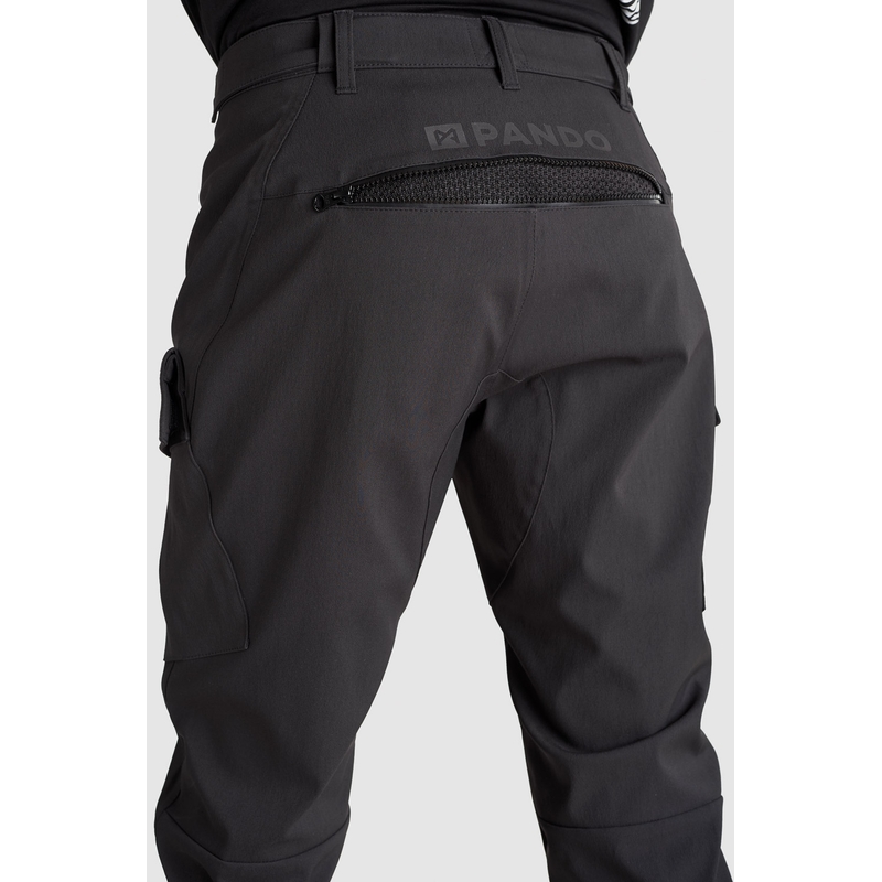 PANDO MOTO Triton WP Slim Schwarze Motorradhosen Ausverkauf