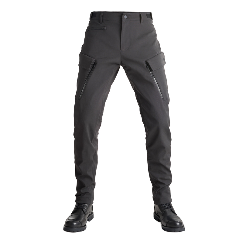 PANDO MOTO Triton WP Slim Schwarze Motorradhosen Ausverkauf