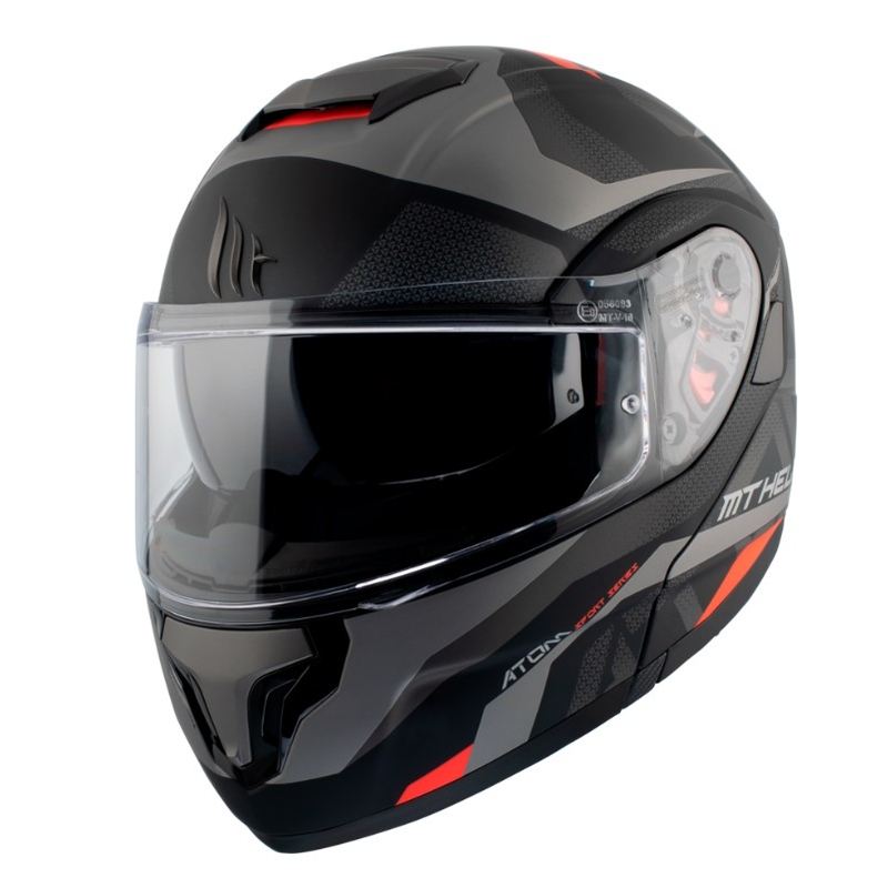 MT Atom SV Skill A1 schwarzer Tip-up Motorradhelm