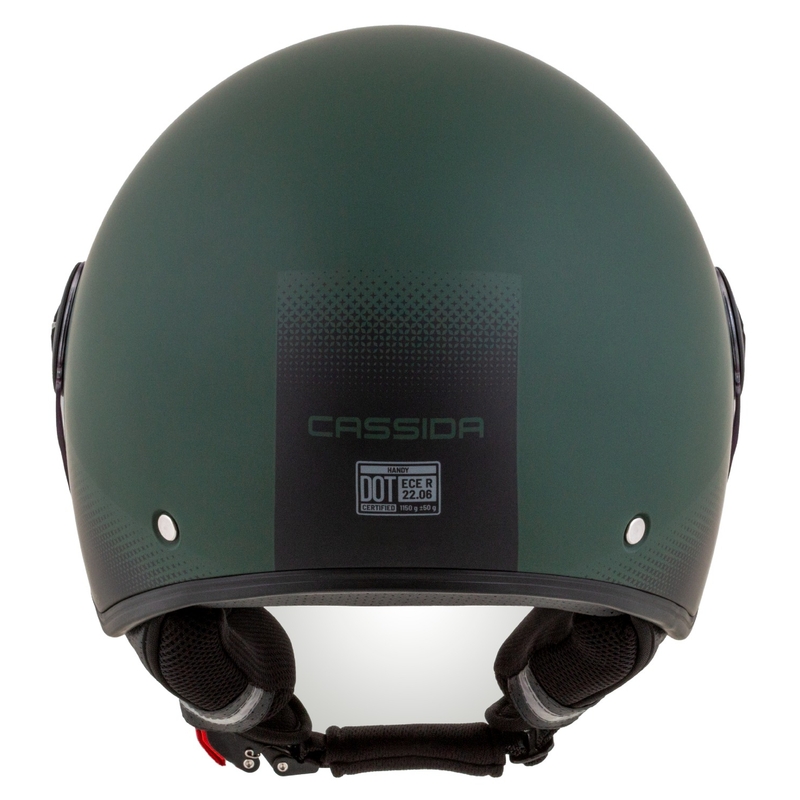 Cassida Handy offener Motorradhelm grün-schwarz