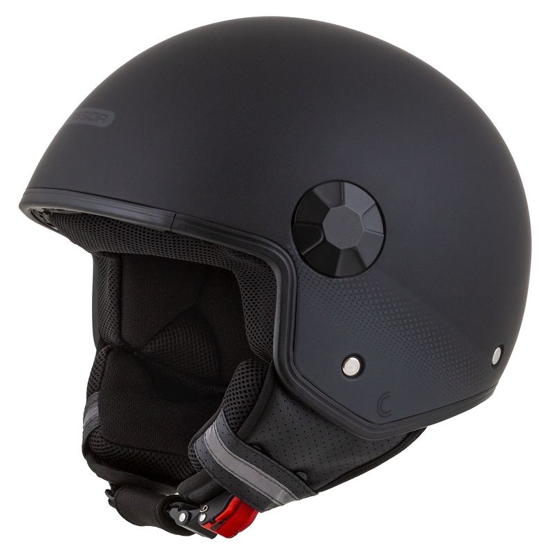 Cassida Handy Schwarz-Grau Offener Motorradhelm
