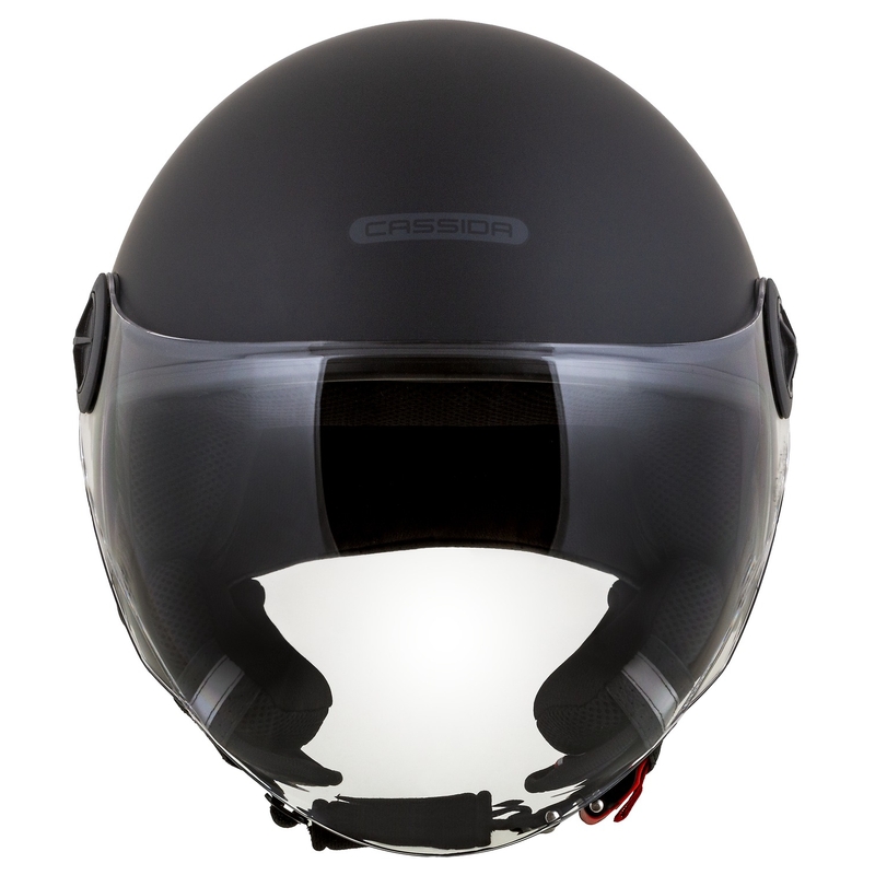 Cassida Handy Schwarz-Grau Offener Motorradhelm
