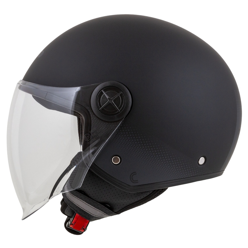 Cassida Handy Schwarz-Grau Offener Motorradhelm