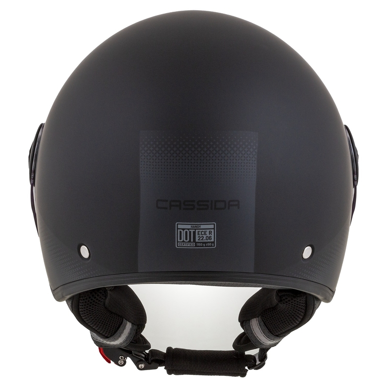 Cassida Handy Schwarz-Grau Offener Motorradhelm