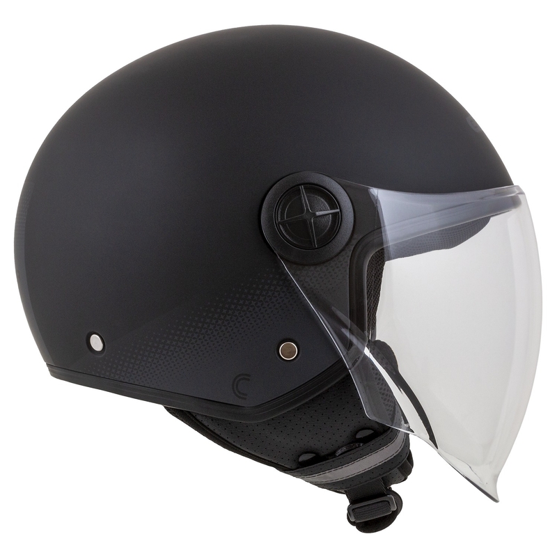 Cassida Handy Schwarz-Grau Offener Motorradhelm