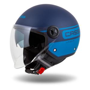 Cassida Handy Plus Linear offener Motorradhelm blau
