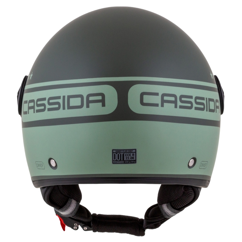 Cassida Handy Plus Chief offener Motorradhelm grün