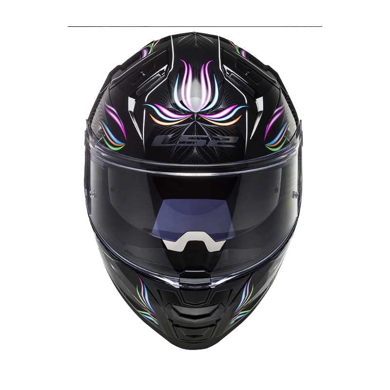 Motorradhelm LS2 FF811 Vector II Tropical weiß-schwarz