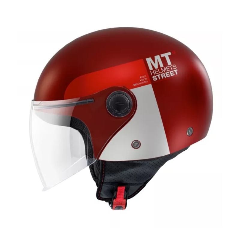 MT Street Inboard C5 Open Motorradhelm Rot