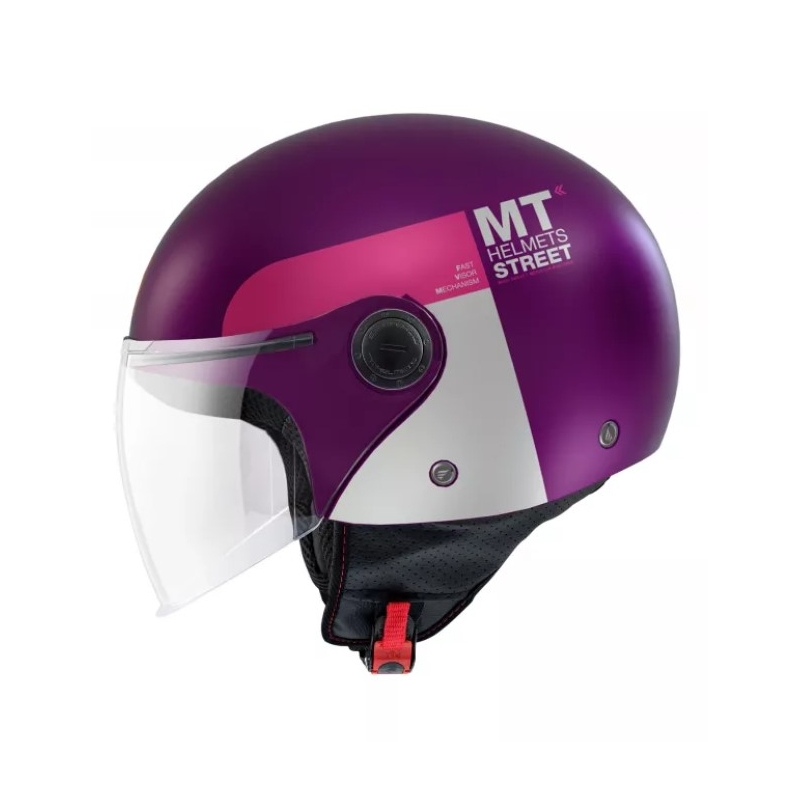 MT Street Inboard C8 Open Motorradhelm Lila