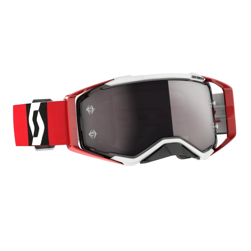 Motocross-Schutzbrille SCOTT Prospect CH rot-schwarz-silber